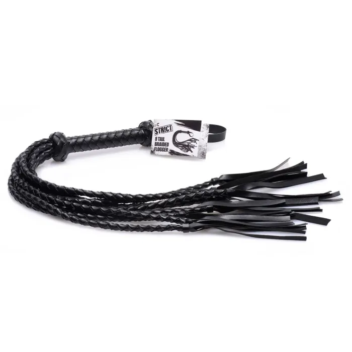 XR Brands Strict Anal 8 Tail Braided Flogger XR Brands Strict Anal 8 Tail Braided Flogger