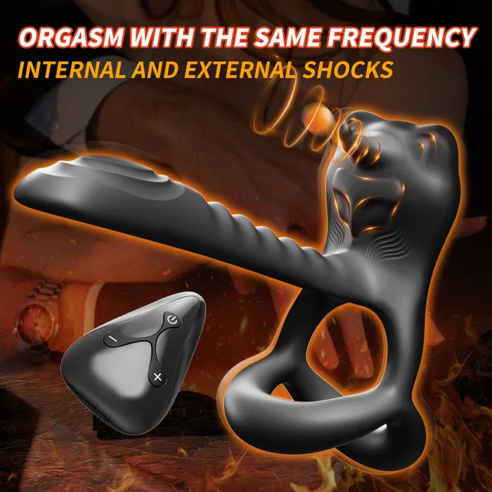 yeain Male Sex Toys YeainYezakura bull demon vibrating semen locking ring with 12 frequency vibration