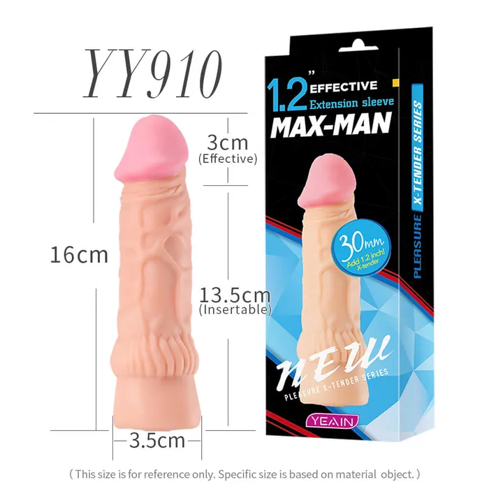 Yeain MaxMan Thickening Extension Sleeve For Men yeain Male Sex Toys Yeain MaxMan Thickening Extension Sleeve For Men yeain Male Sex Toys