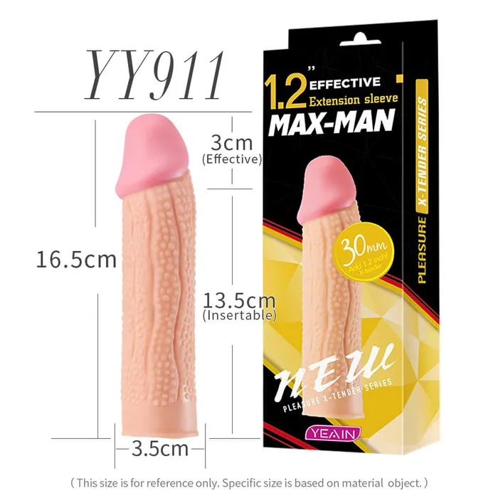 Yeain MaxMan Thickening Extension Sleeve For Men yeain Male Sex Toys Yeain MaxMan Thickening Extension Sleeve For Men yeain Male Sex Toys