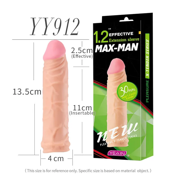 Yeain MaxMan Thickening Extension Sleeve For Men yeain Male Sex Toys Yeain MaxMan Thickening Extension Sleeve For Men yeain Male Sex Toys