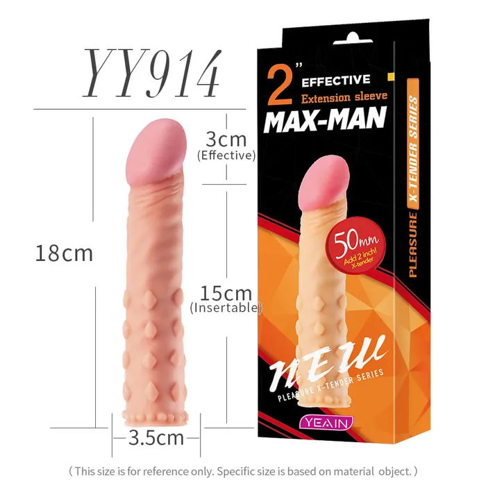 Yeain MaxMan Thickening Extension Sleeve For Men yeain Male Sex Toys Yeain MaxMan Thickening Extension Sleeve For Men yeain Male Sex Toys