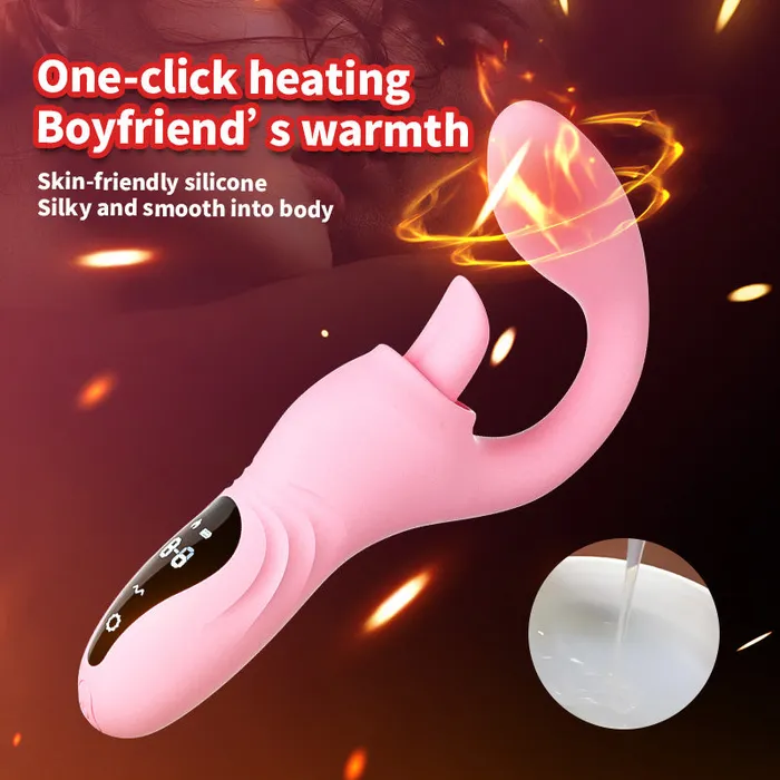 YEAIN Vibrators Yeain Half Curved Sweet Tongue GSpot Heating Vibrator