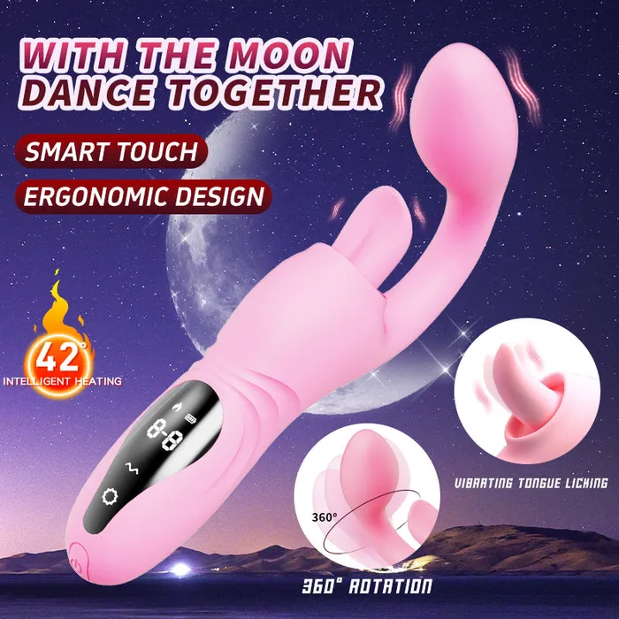 YEAIN Vibrators Yeain Half Curved Sweet Tongue GSpot Heating Vibrator