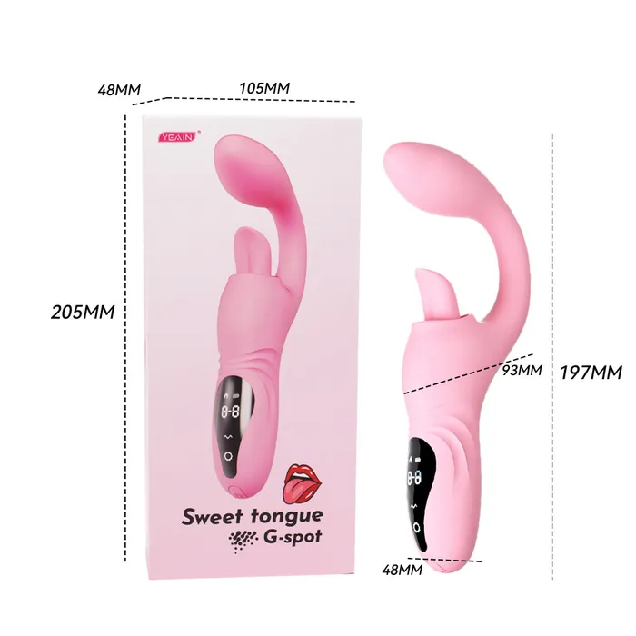 YEAIN Vibrators Yeain Half Curved Sweet Tongue GSpot Heating Vibrator