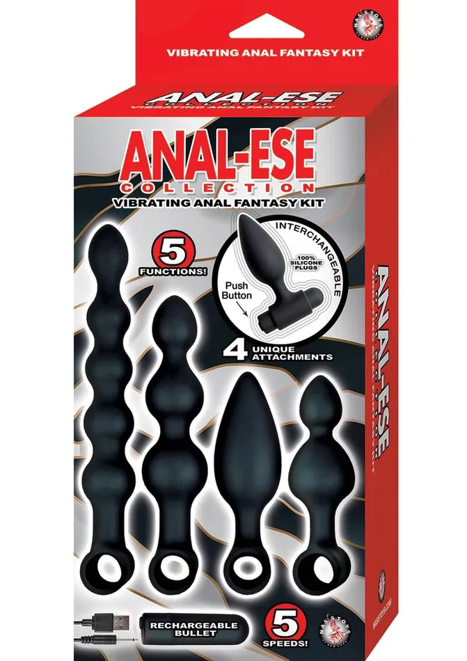 Anal Ese Male Sex Toys AnalEse Collection Silicone Rechargeable Vibrating Anal Fantasy Kit Anal Ese Male Sex Toys AnalEse Collection Silicone Rechargeable Vibrating Anal Fantasy Kit