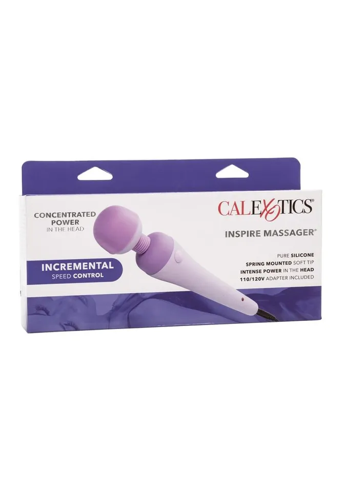 CalExotics Couture Collection Inspire Wand Massager with Silicone Attachments Female Sex Toys
