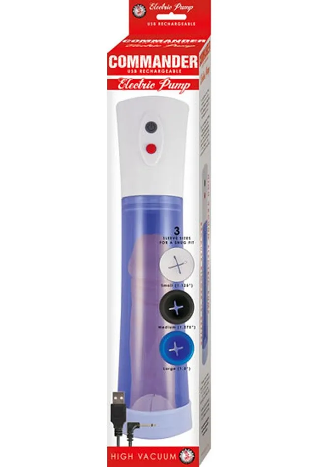 Commander Electric Rechargeable Penis Pump Commander Male Sex Toys Commander Electric Rechargeable Penis Pump Commander Male Sex Toys