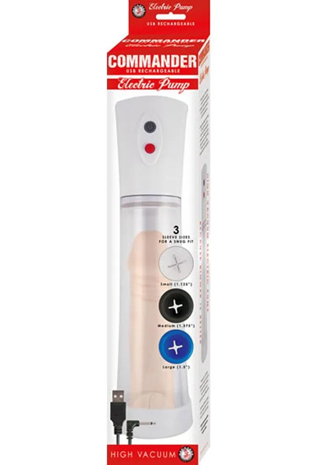 Commander Electric Rechargeable Penis Pump Commander Male Sex Toys Commander Electric Rechargeable Penis Pump Commander Male Sex Toys