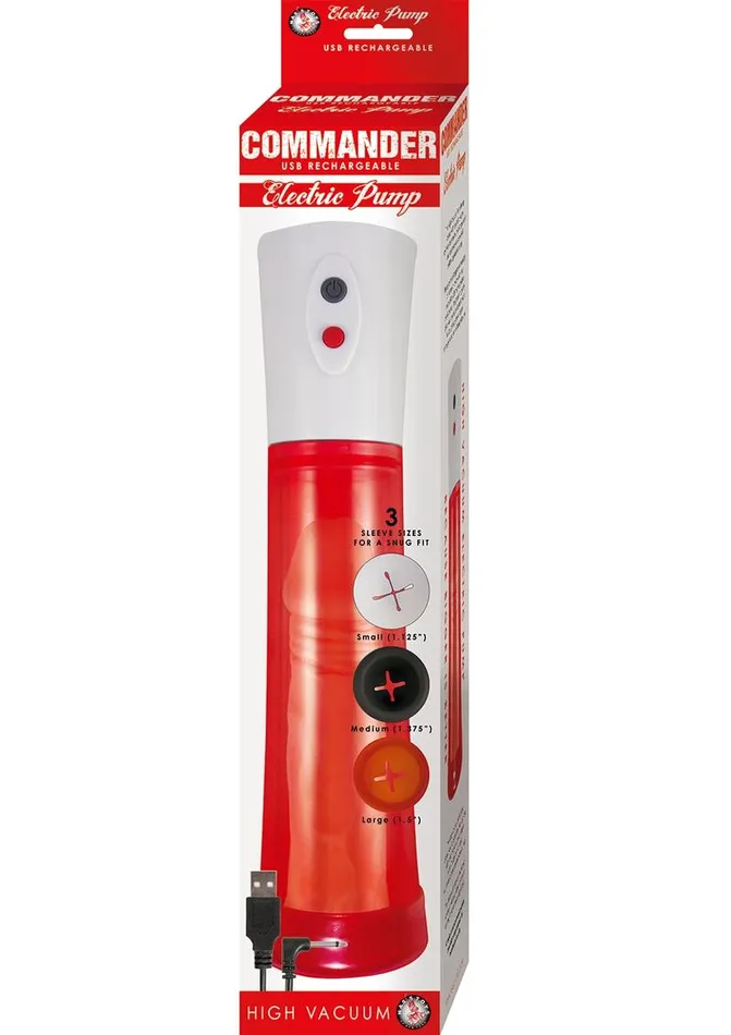 Commander Electric Rechargeable Penis Pump Commander Male Sex Toys Commander Electric Rechargeable Penis Pump Commander Male Sex Toys