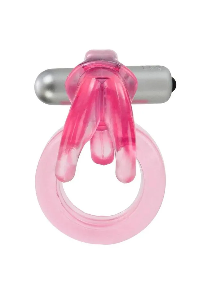 Couples Enhancers Triple Clit Flicker Cock Ring Male Sex Toys