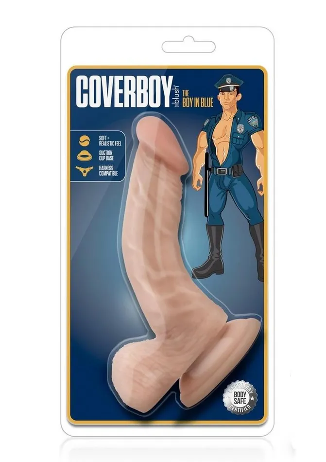 Coverboy Loverboy The Boy In Blue Dildo with Balls Female Sex Toys