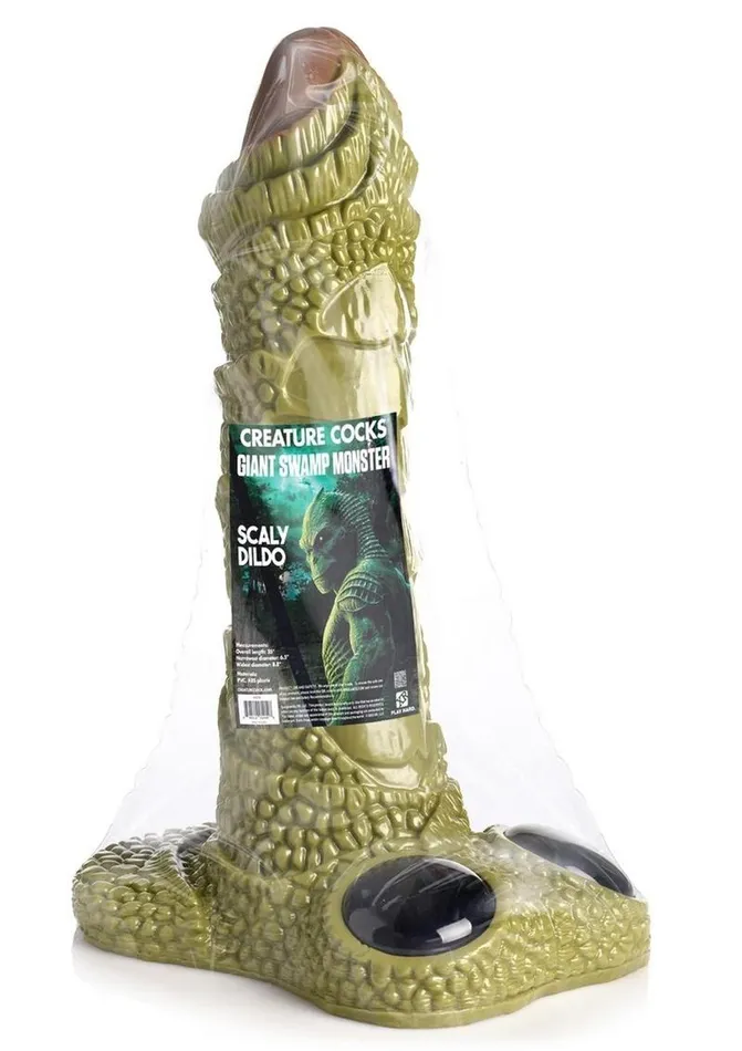 Creature Cocks Giant Swamp Monster Scaly Silicone Dildo Creature Cocks Dildos