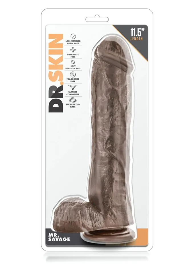 Dildos Dr Skin Dr Skin Mr Savage Dildo with Balls and Suction Cup