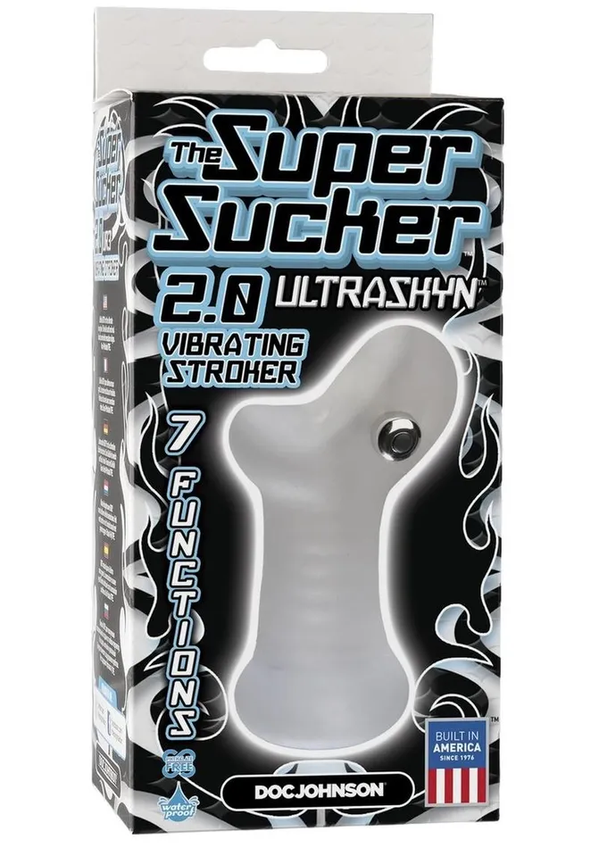 Doc Johnson Male Sex Toys The Super Sucker 20 Ultraskyn Vibrating Masturbator with Bullet Doc Johnson Male Sex Toys The Super Sucker 20 Ultraskyn Vibrating Masturbator with Bullet