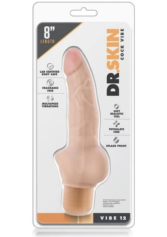 Dr Skin Dr Skin Cock Vibe 12 Vibrating Dildo Female Sex Toys