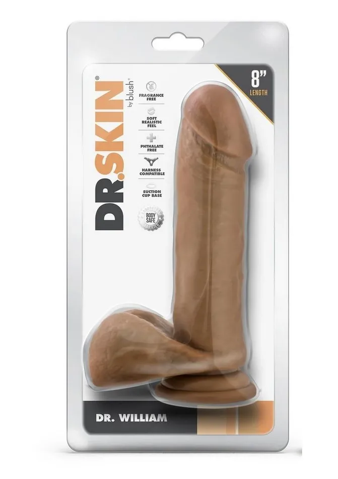 Dr Skin Dr William Dildo with Balls and Suction Cup Dr Skin Female Sex Toys Dr Skin Dr William Dildo with Balls and Suction Cup Dr Skin Female Sex Toys