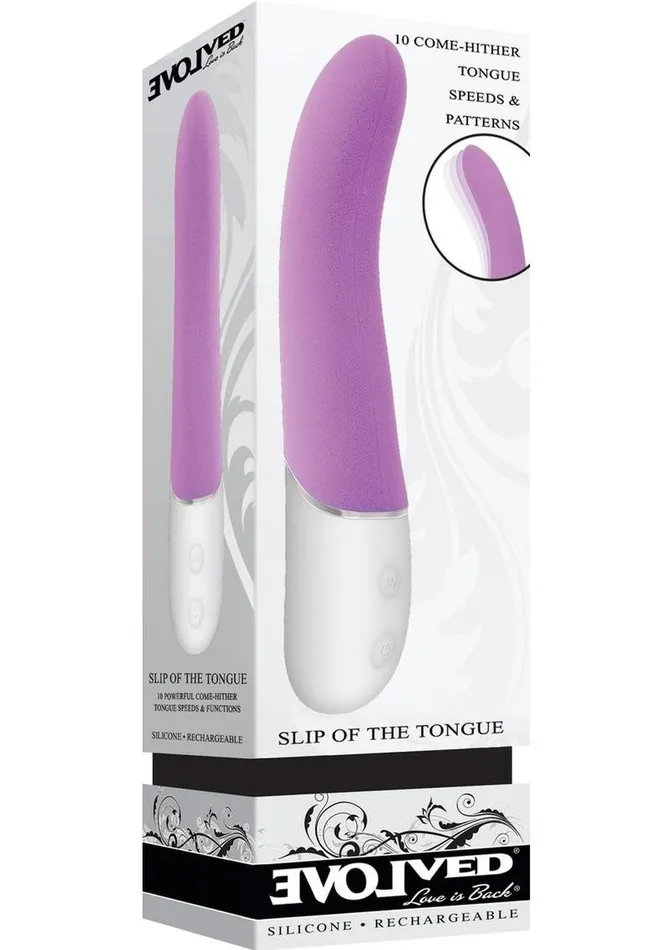 Evolved Slip Of The Tongue Rechargeable Silicone Clitoral Stimulator Female Sex Toys