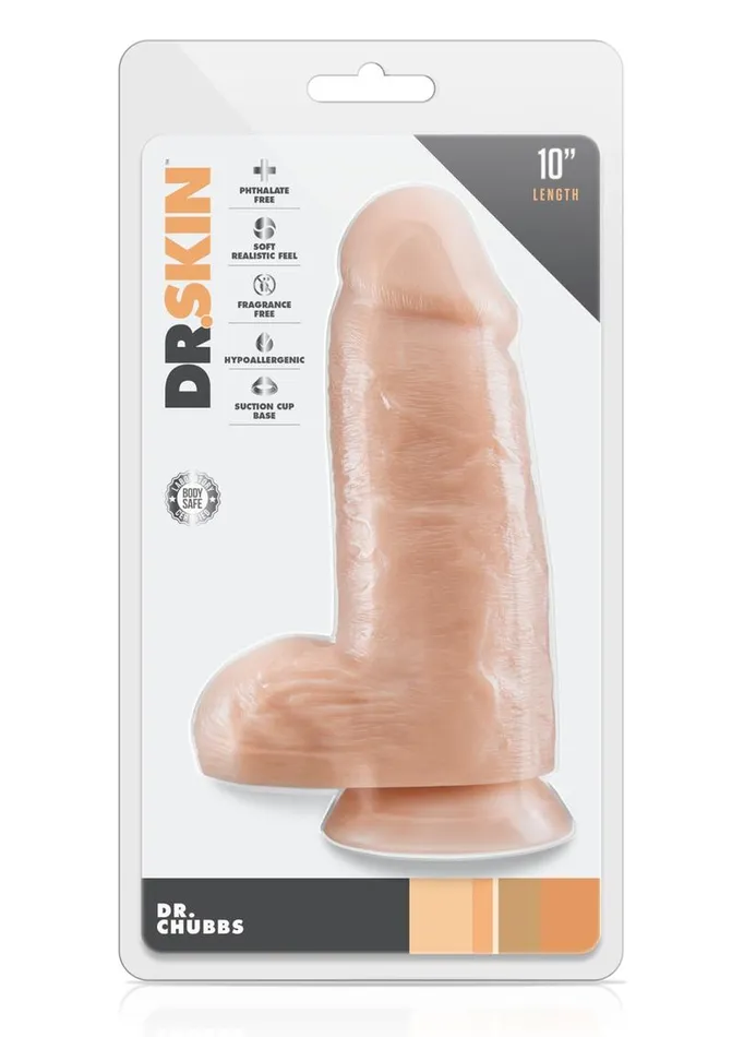 Female Sex Toys Dr Skin Dr Skin Dr Chubbs Dildo with Balls and Suction Cup