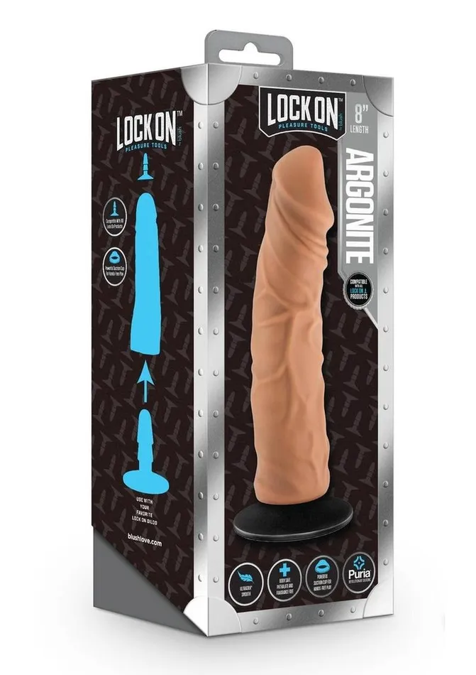 Female Sex Toys Lock On Lock On Argonite Dildo with Suction Cup Adapter Female Sex Toys Lock On Lock On Argonite Dildo with Suction Cup Adapter