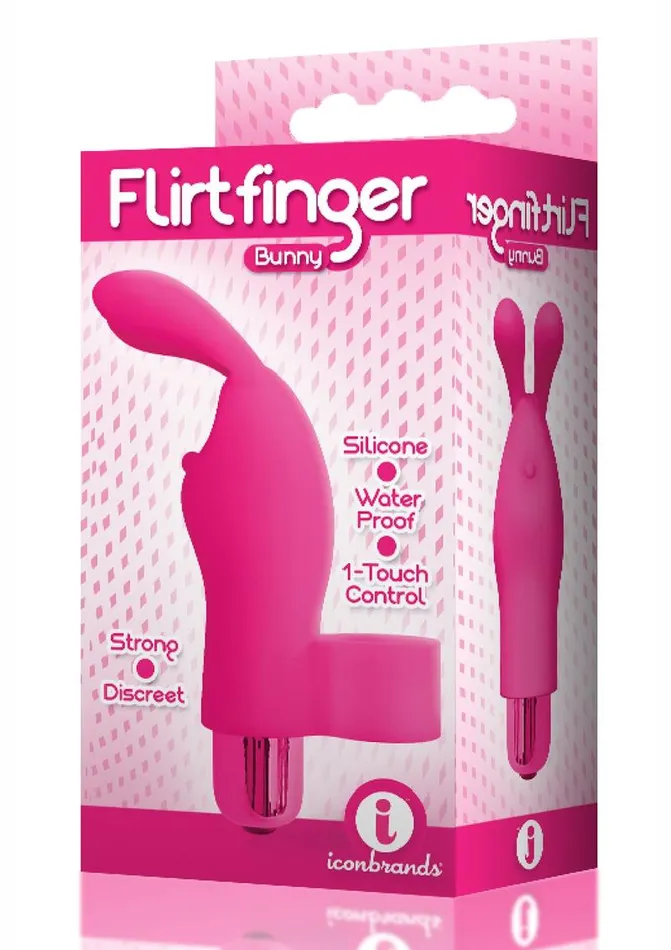 Female Sex Toys THE 9S The 9s Flirt Finger Silicone Bunny Female Sex Toys THE 9S The 9s Flirt Finger Silicone Bunny