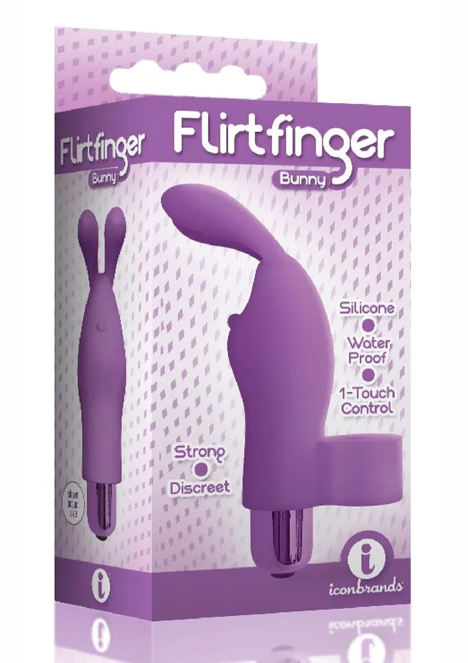 Female Sex Toys THE 9S The 9s Flirt Finger Silicone Bunny Female Sex Toys THE 9S The 9s Flirt Finger Silicone Bunny