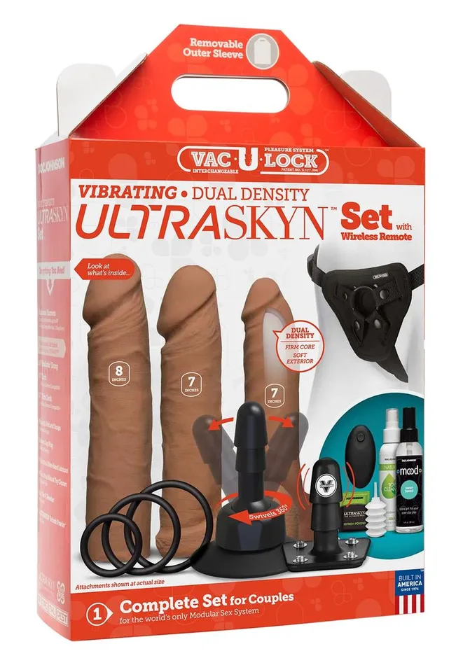 Female Sex Toys VacULock VacULock Vibrating Dual Density Ultraskyn Set with Remote Control Female Sex Toys VacULock VacULock Vibrating Dual Density Ultraskyn Set with Remote Control
