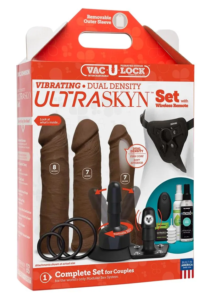 Female Sex Toys VacULock VacULock Vibrating Dual Density Ultraskyn Set with Remote Control Female Sex Toys VacULock VacULock Vibrating Dual Density Ultraskyn Set with Remote Control