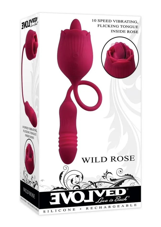 Female Sex Toys Wild Rose Rechargeable Silicone Clitoral Stimulator Evolved