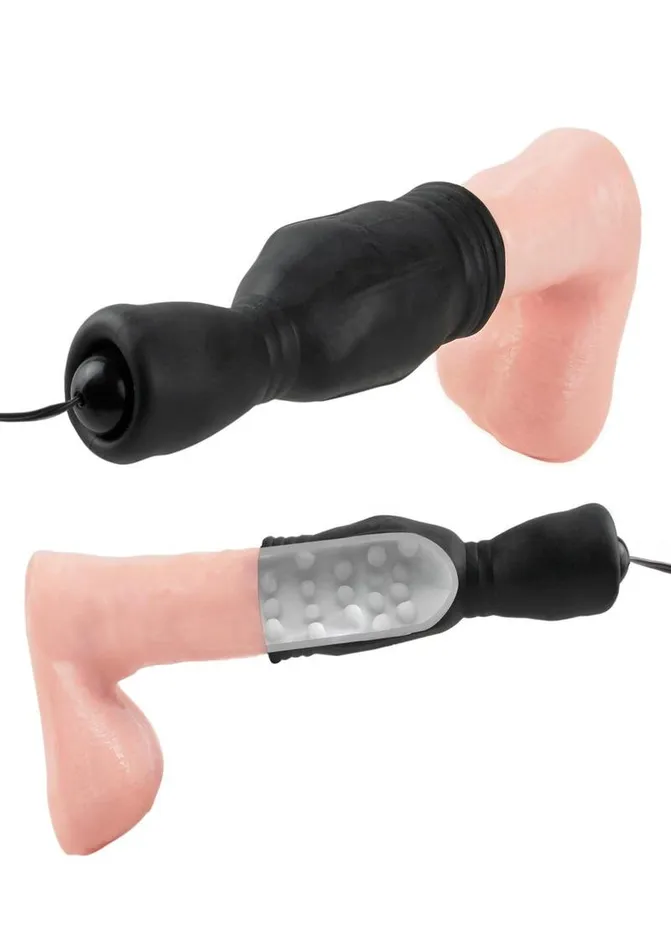 Fetish Fantasy Series Vibrating Head Teazer Sleeve with Bullet and Remote Control Fetish Fantasy Series Female Sex Toys