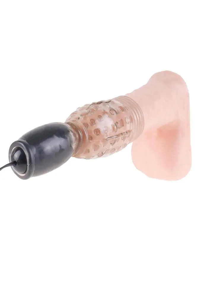 Fetish Fantasy Series Vibrating Head Teazer Sleeve with Bullet and Remote Control Fetish Fantasy Series Female Sex Toys