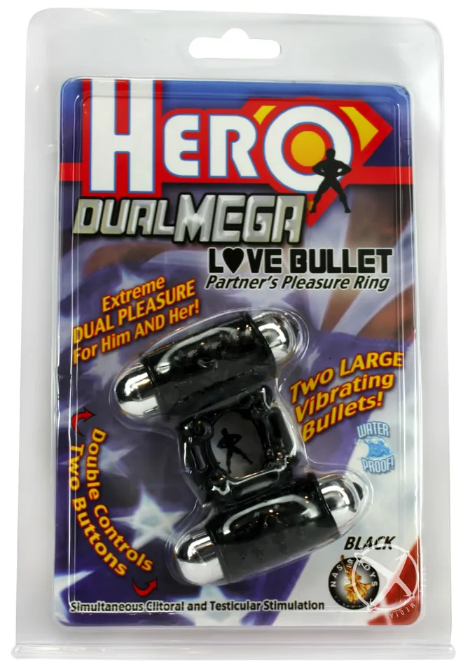 Hero Male Sex Toys Hero Dual Mega Love Bullet Cock Ring