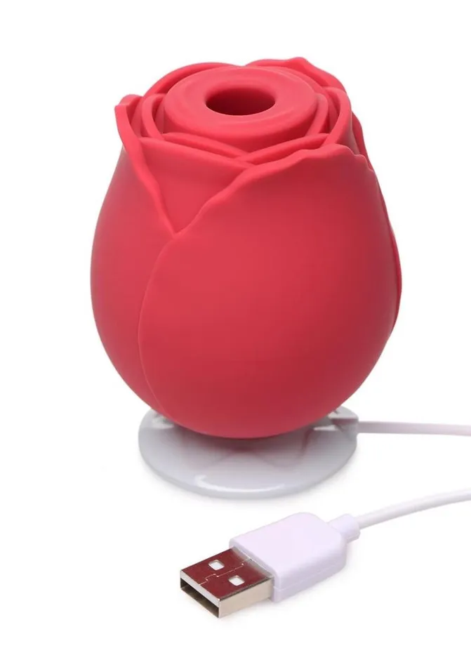 Inmi Bloomgasm Wild Rose 10x Silicone Rechargeable Clit Stimulator with Suction Bloomgasm Female Sex Toys
