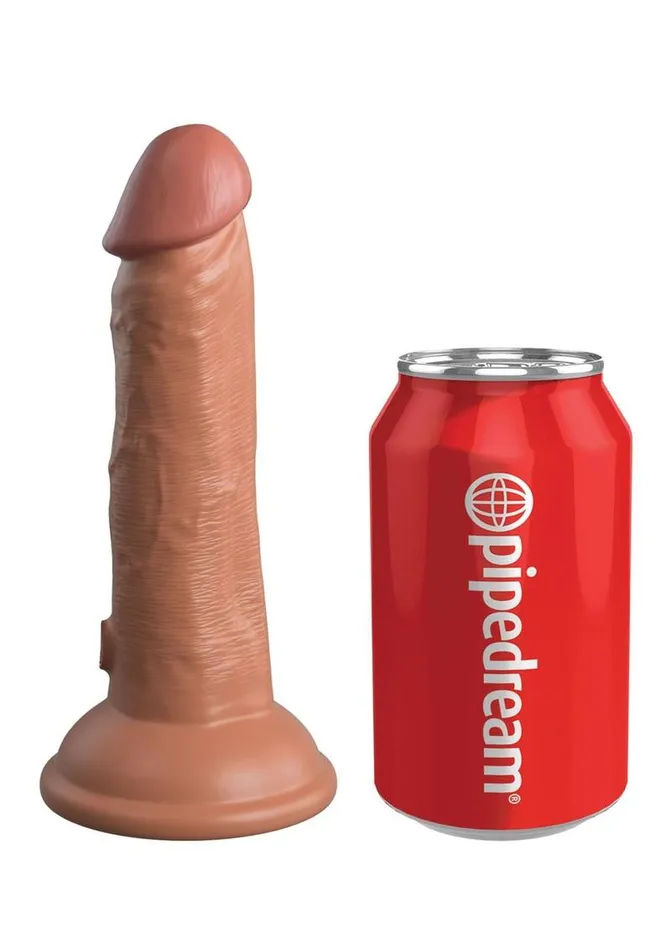 King Cock Female Sex Toys King Cock Elite Dual Density Vibrating Rechargeable Silicone Dildo