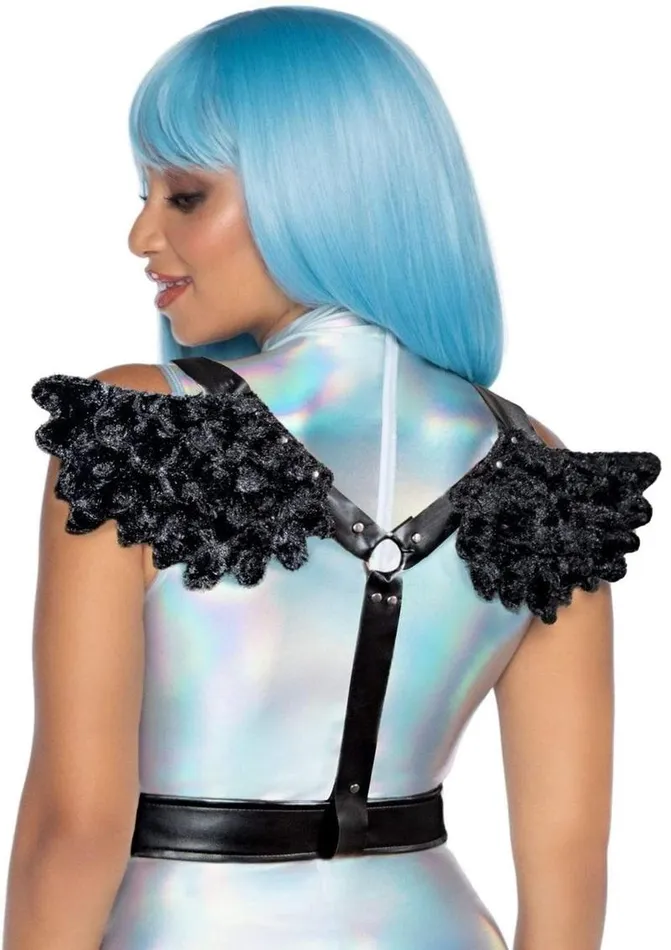 Leg Avenue Female Sex Toys Leg Avenue Furry Angel Wing Body Harness