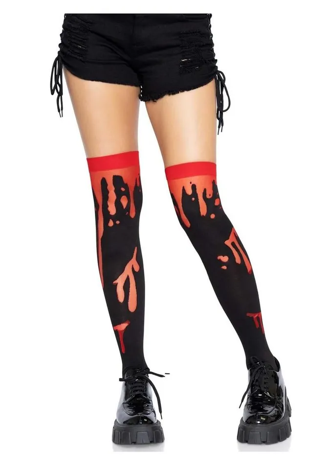 Leg Avenue Splatter Thigh Highs Leg Avenue Vibrators