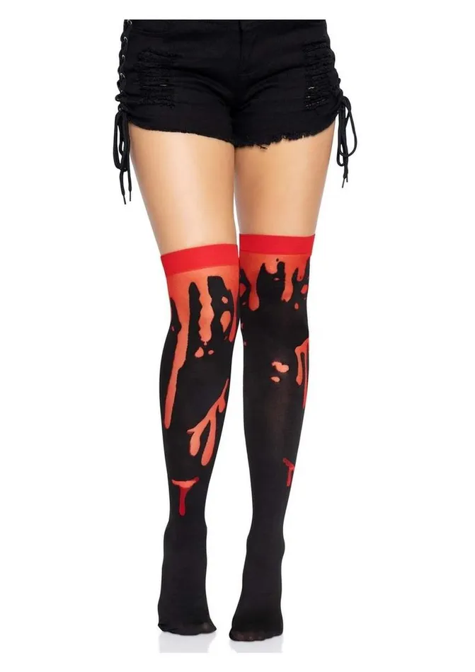Leg Avenue Splatter Thigh Highs Leg Avenue Vibrators