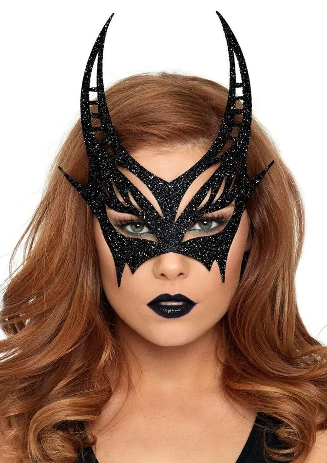 Leg Avenue Vibrators Leg Avenue Glitter Devil Mask