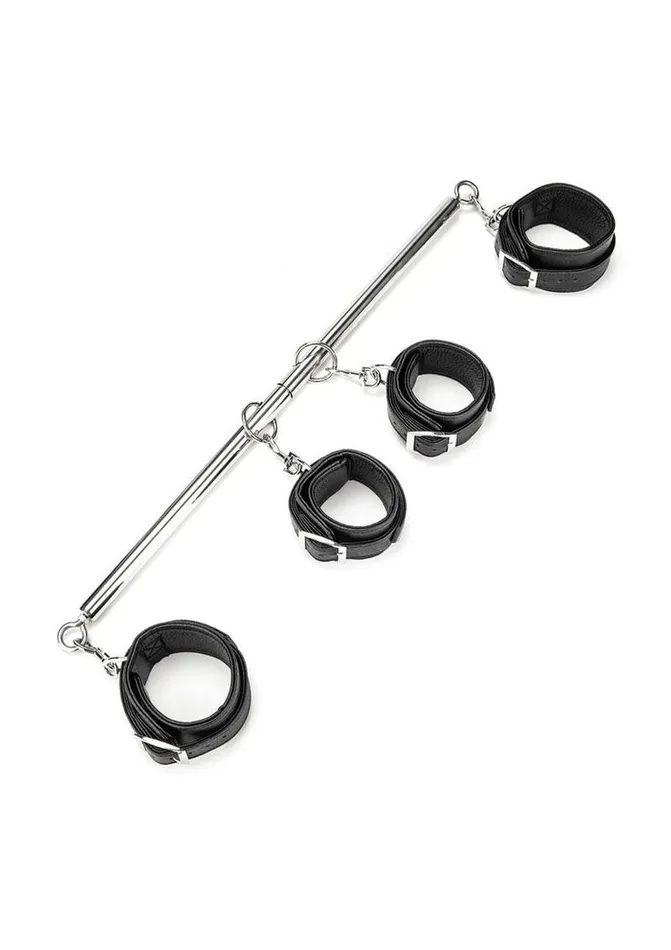 Lux Fetish 4 Cuff Expandable Spreader Bar Lux Fetish Female Sex Toys
