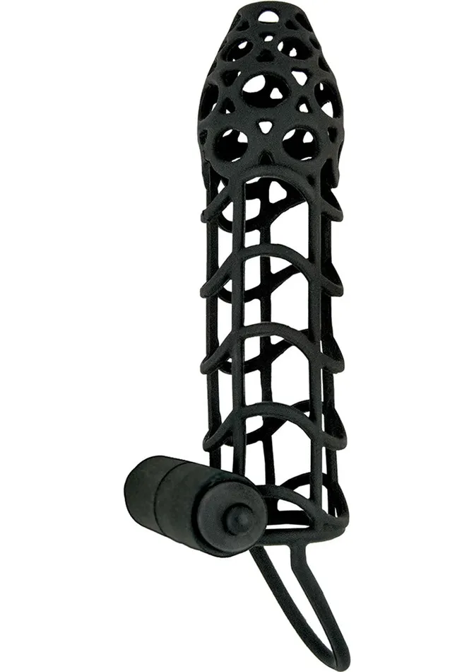 Mack Tuff Mack Tuff Vibrating Silicone Cockcage Cock Ring Male Sex Toys