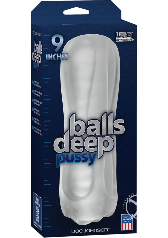 Male Sex Toys Doc Johnson Balls Deep Ultraskyn Masturbator Pussy