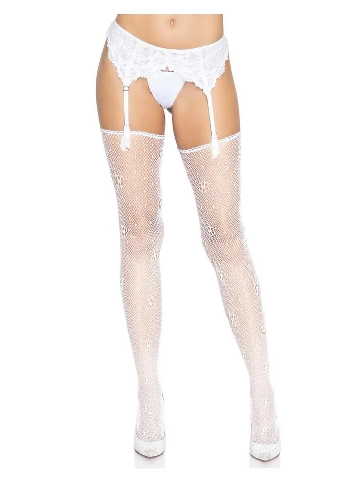 Male Sex Toys Leg Avenue Leg Avenue Daisy Dot Fishnet Stockings with Scalloped Top Male Sex Toys Leg Avenue Leg Avenue Daisy Dot Fishnet Stockings with Scalloped Top