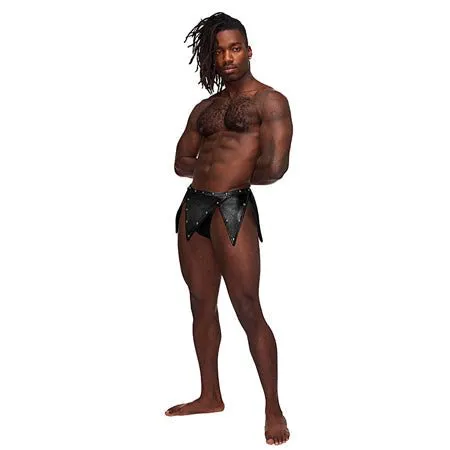 Male Sex Toys Male Power Fetish Eros Black Gladiator Kilt with Thong and Peephole Male Power Male Sex Toys Male Power Fetish Eros Black Gladiator Kilt with Thong and Peephole Male Power