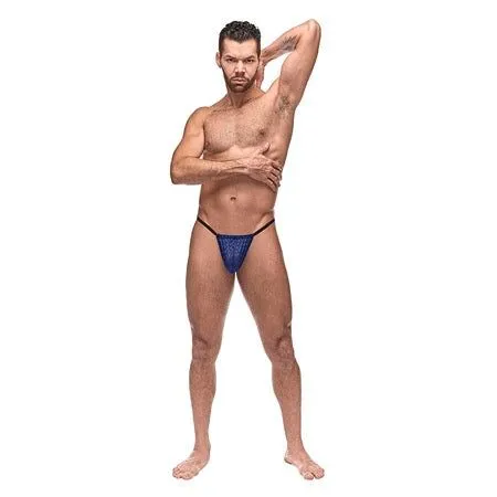 Male Sex Toys Male Power Male Power Diamond Mesh Posing Strap Nav 1SZ