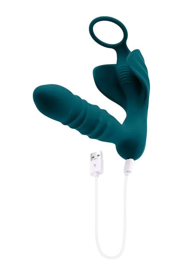 Male Sex Toys Playboy Playboy Bring It On Rechargeable Silicone Anal Plug with Cock Ring Male Sex Toys Playboy Playboy Bring It On Rechargeable Silicone Anal Plug with Cock Ring