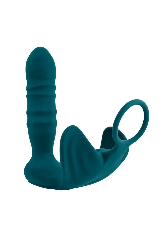 Male Sex Toys Playboy Playboy Bring It On Rechargeable Silicone Anal Plug with Cock Ring