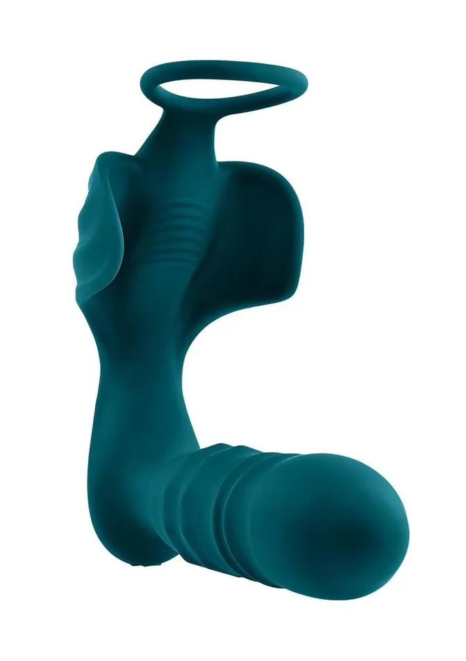 Male Sex Toys Playboy Playboy Bring It On Rechargeable Silicone Anal Plug with Cock Ring