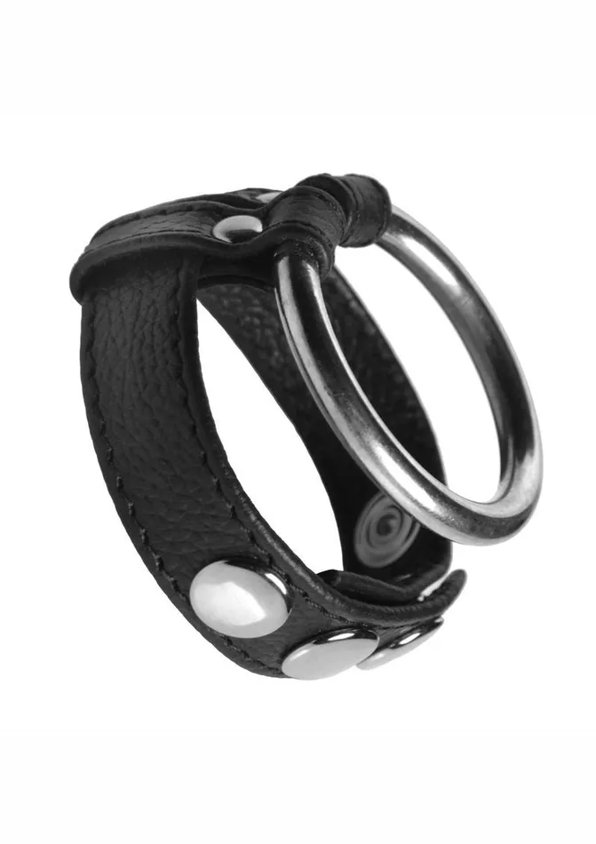 Male Sex Toys Strict Leather Strict Leather and Steel Cock and Ball Ring