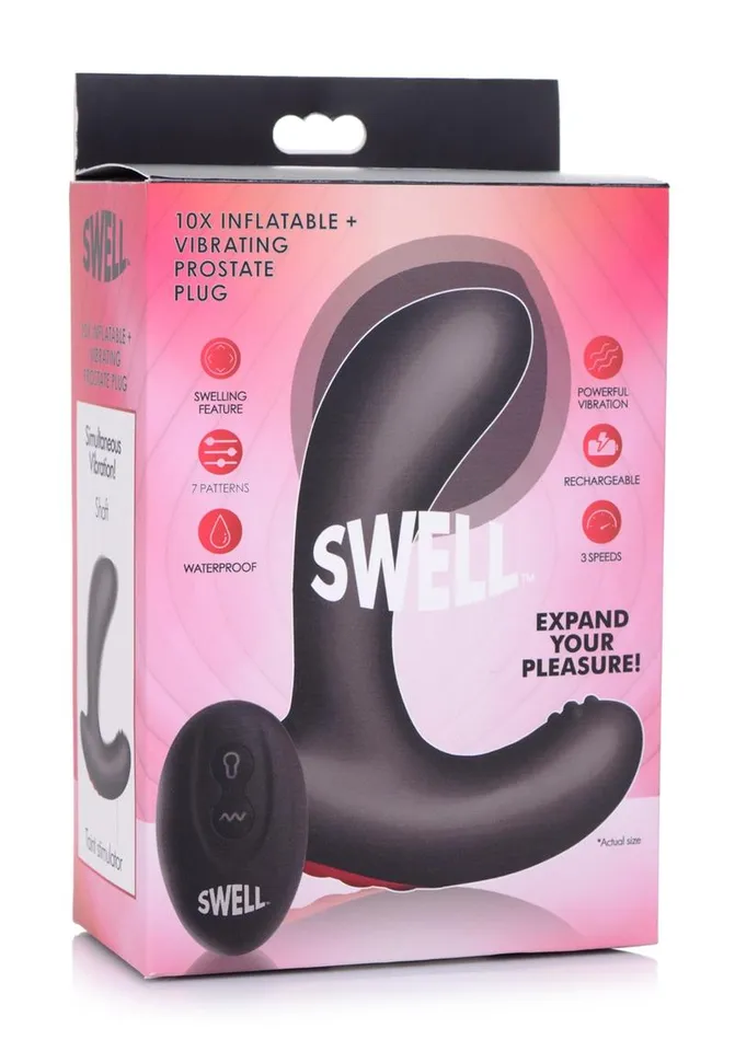 Male Sex Toys SWELL Swell 10x Inflatable Vibrating Silicone Rechargeable Prostate Plug Male Sex Toys SWELL Swell 10x Inflatable Vibrating Silicone Rechargeable Prostate Plug