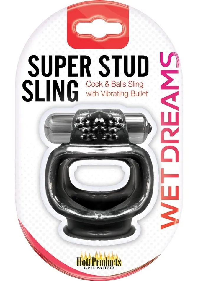 Male Sex Toys Wet Dreams Wet Dreams Super Stud Sling Silicone Vibrating Cock Ring Waterproof Male Sex Toys Wet Dreams Wet Dreams Super Stud Sling Silicone Vibrating Cock Ring Waterproof